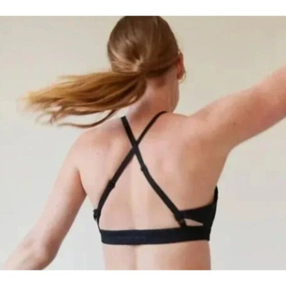 Outdoor Voices Flow Strappy Bra Women's Size Medium in Black NWOT! - Picture 1 of 5